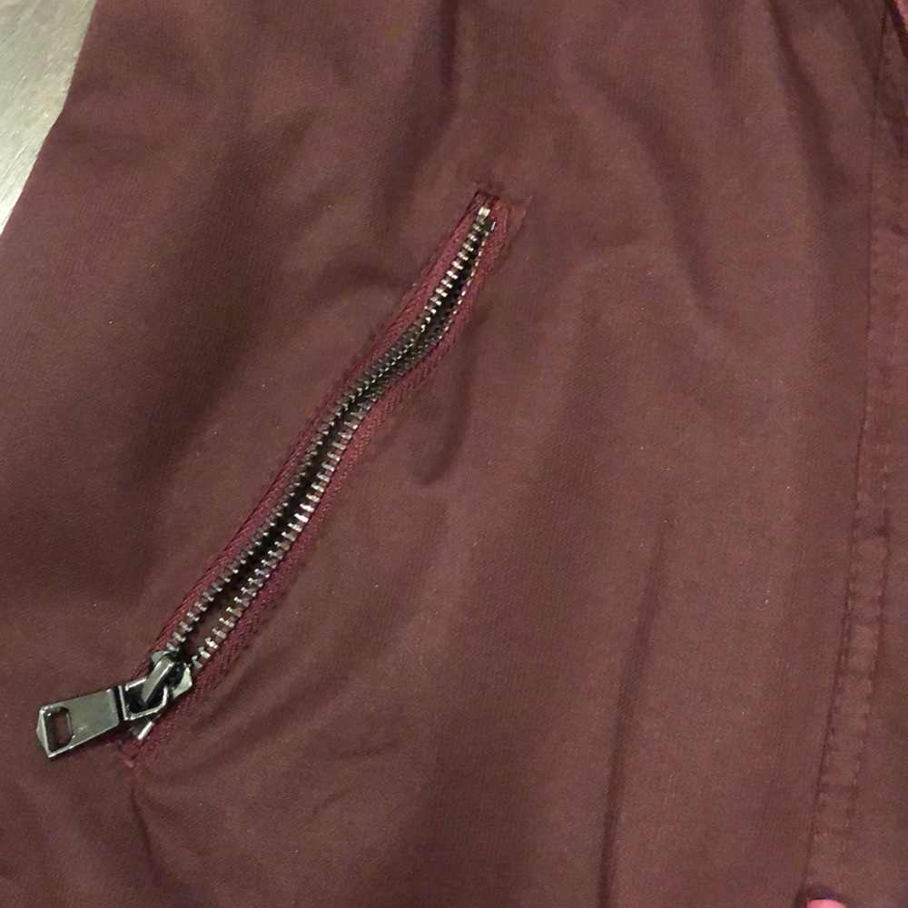 Maroon Windbreaker Jacket - Picture 4 of 7